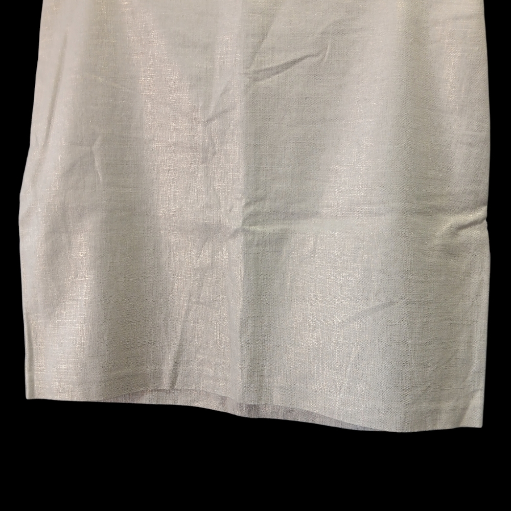 New York And Company Elegant Cream Light Gold Shimmer Skirt